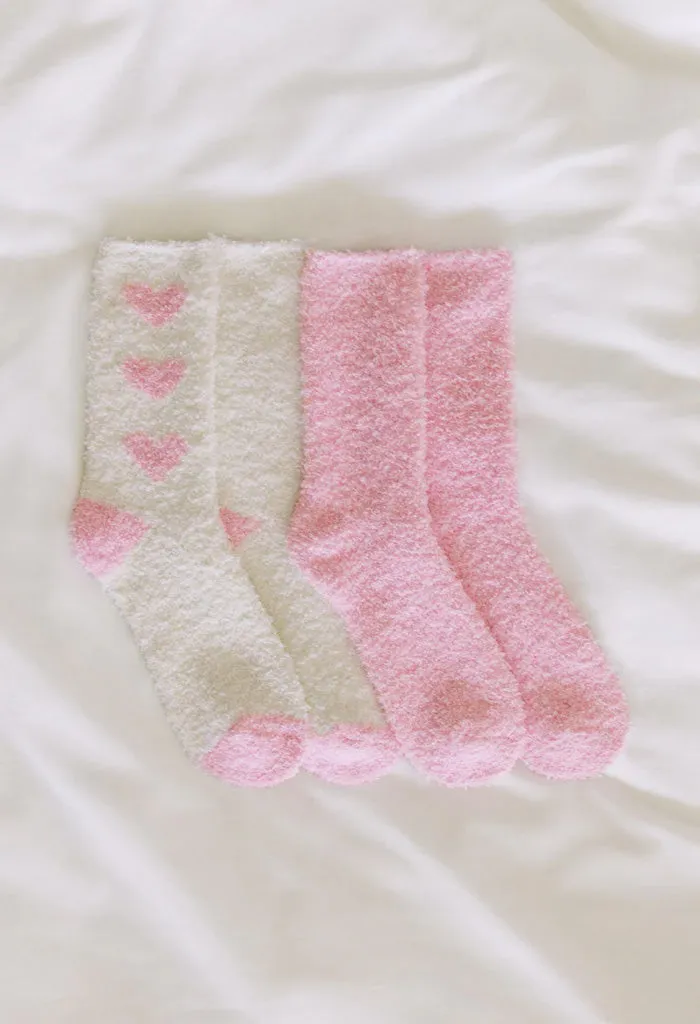 2-Pack Plush Lover Socks