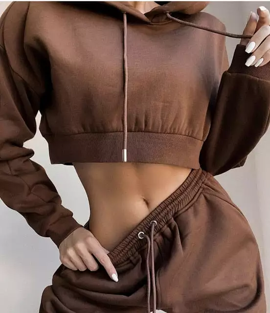 2022 Winter Fashion Outfits for Women Tracksuit Hoodies Sweatshirt and Sweatpant