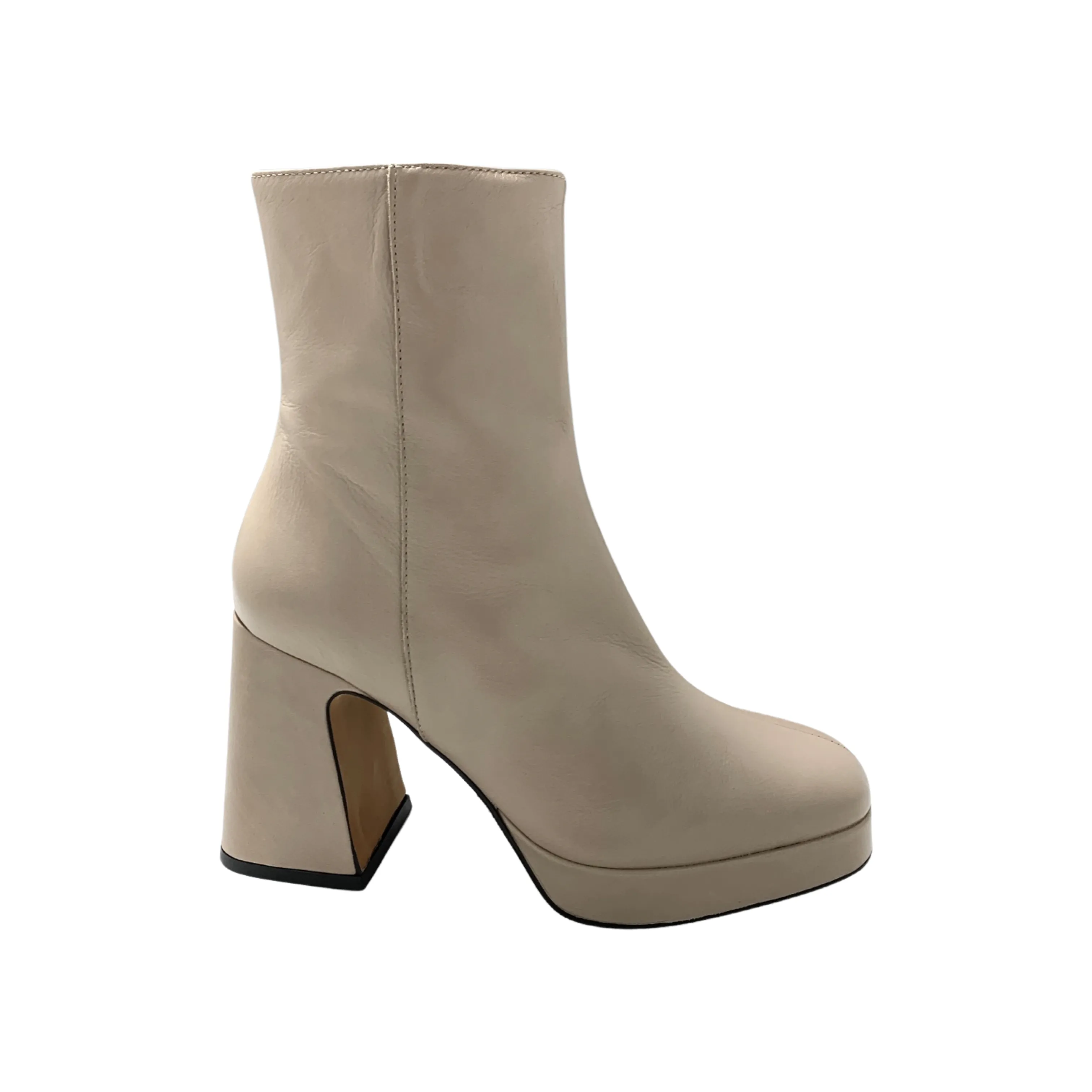 23568 Taupe Platform Boot