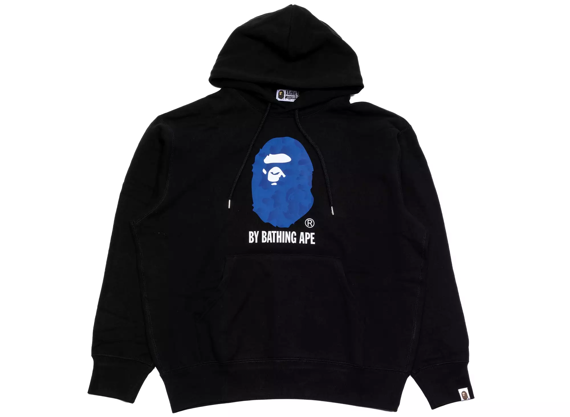 A Bathing Ape Ink Camo by Bathing Ape Pullover Hoodie in Black xld