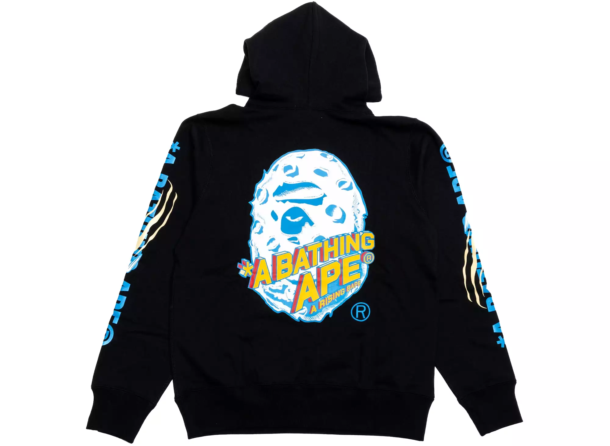 A Bathing Ape Moon Ape Head Pullover Hoodie in Black