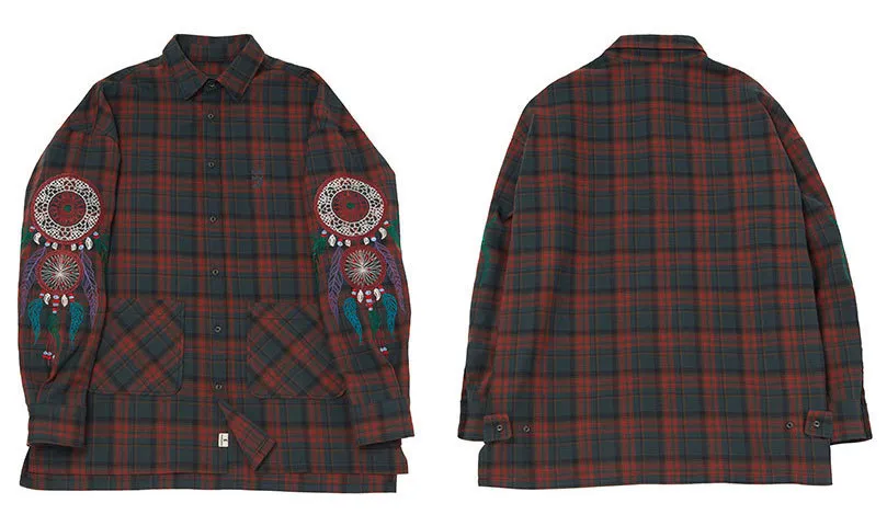 A NOTHING  |Tartan Other Plaid Patterns Unisex Street Style Long Sleeves