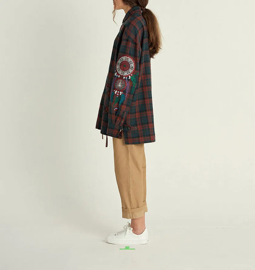 A NOTHING  |Tartan Other Plaid Patterns Unisex Street Style Long Sleeves