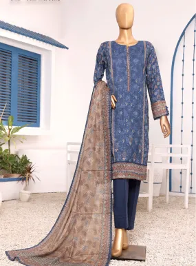 Aashkaar By HZ Textile Embroidered Lawn 3 Piece Stitched Suit HZ24AV5 AEL-407