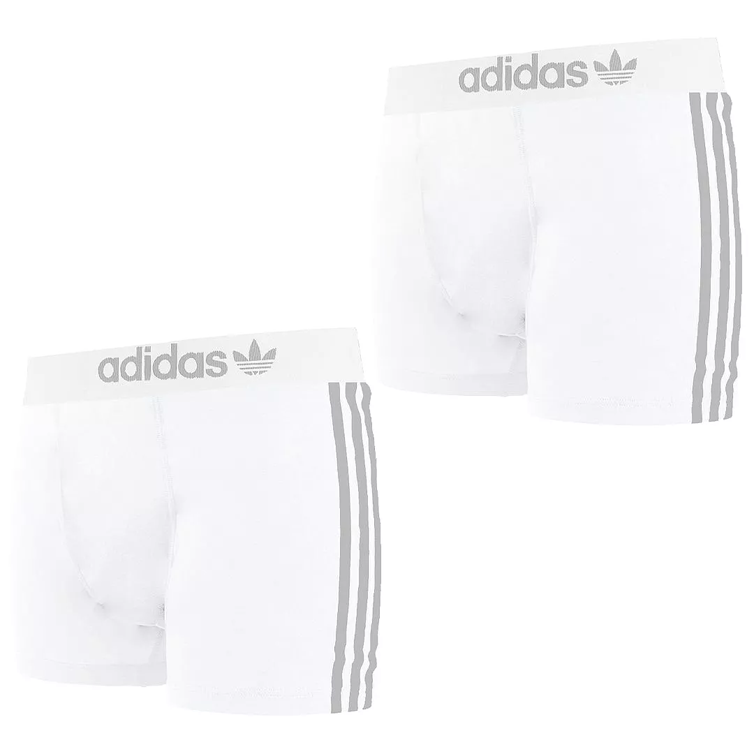 Adidas 2-Pack Comfort Flex Mens White Boxer Shorts