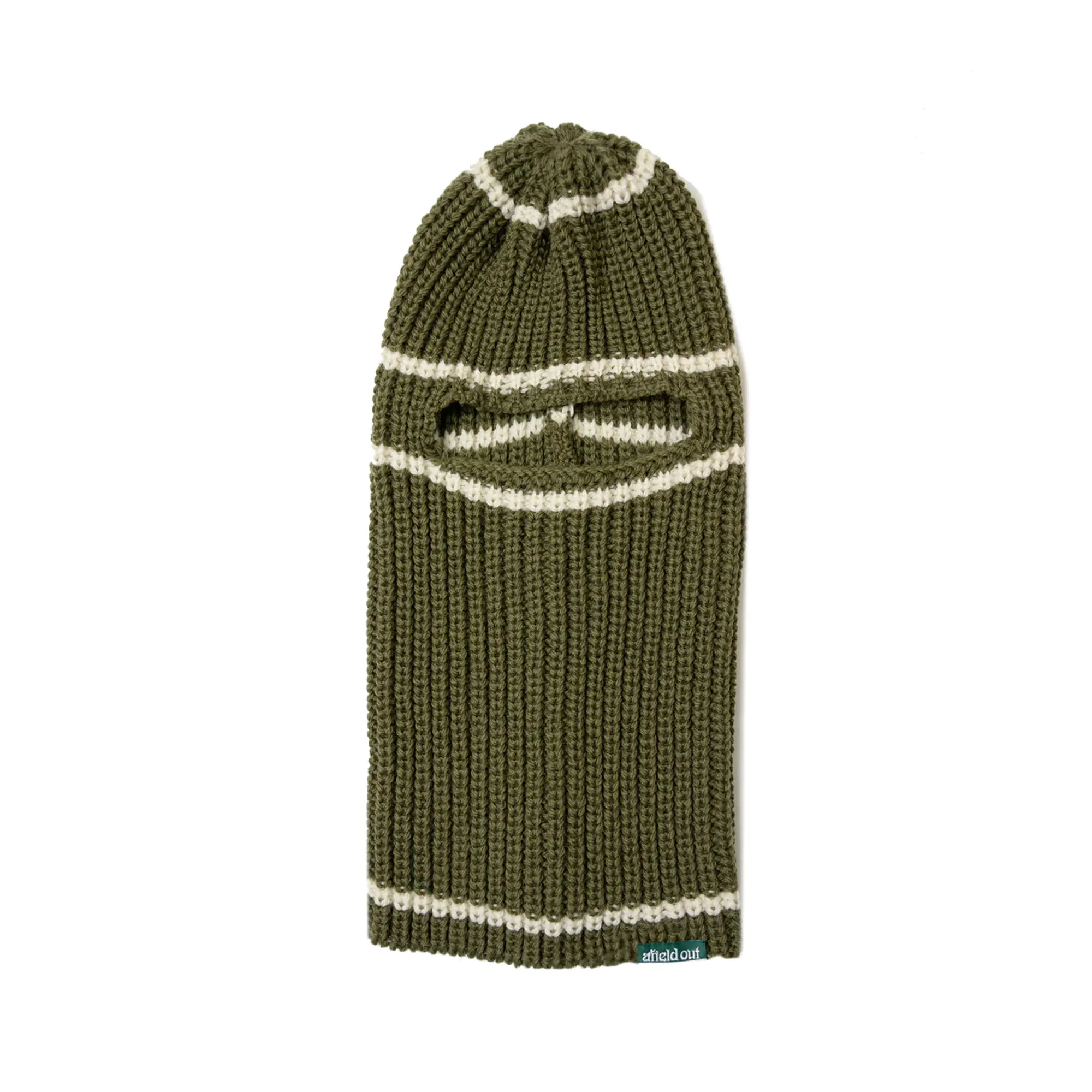 Afield Out Stripe Balaclava Army Green