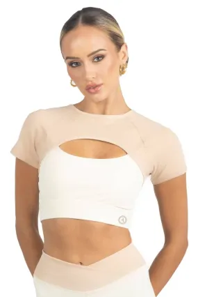 Akalia Sienna Color Block Activewear Top