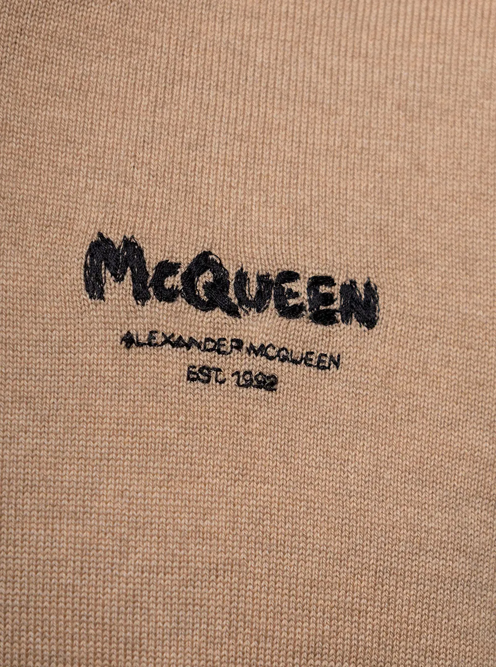 Alexander McQueen Logo Embroidered Crewneck Knitted Jumper