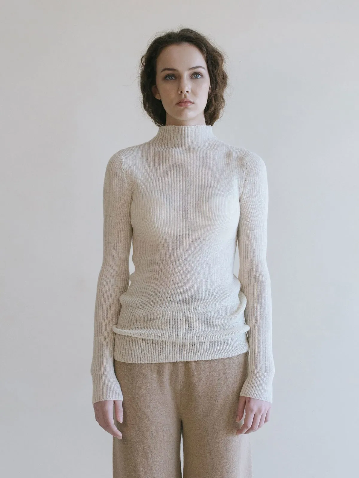 Alpaca Aire Ribbed Sweater