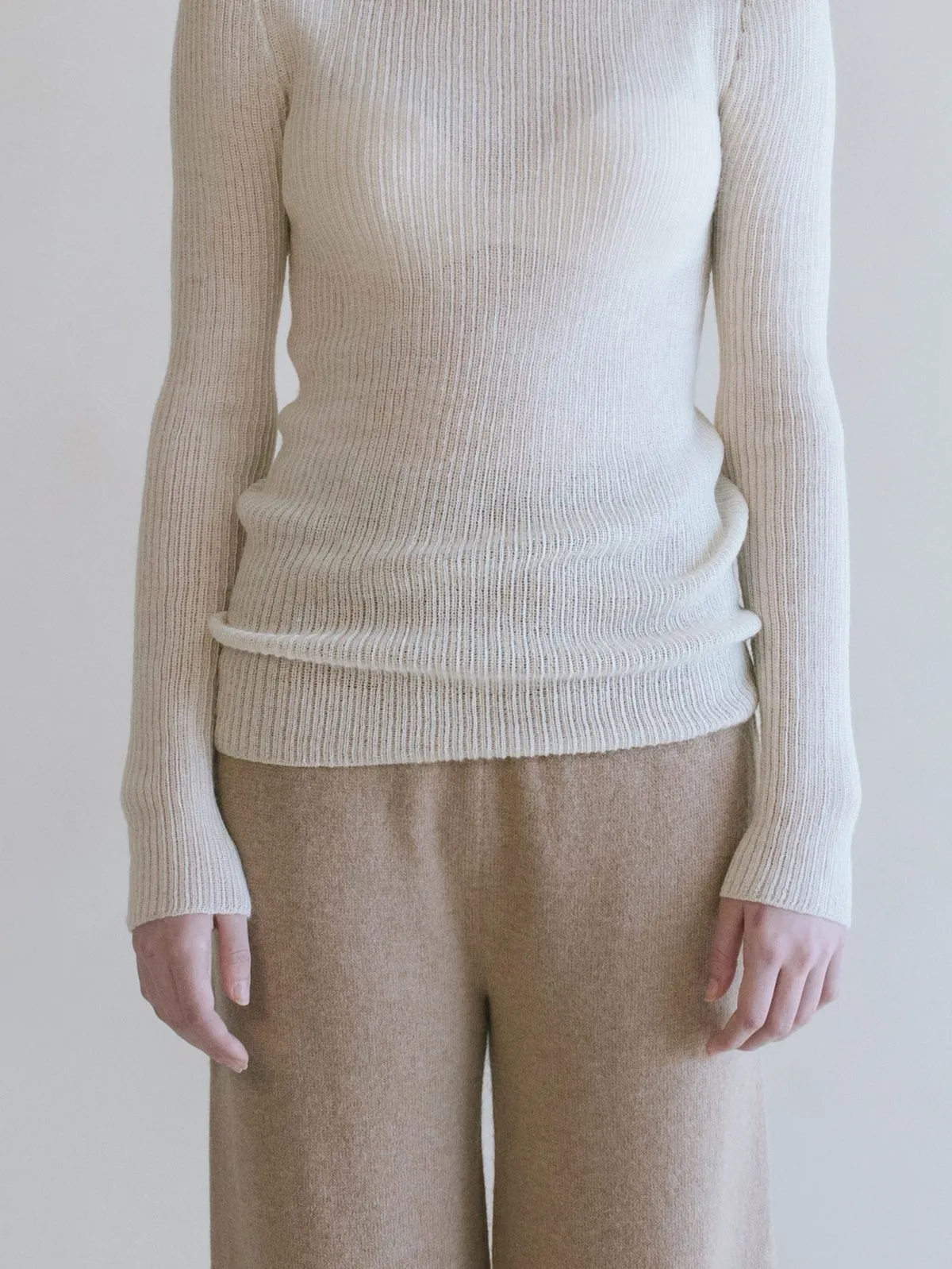 Alpaca Aire Ribbed Sweater