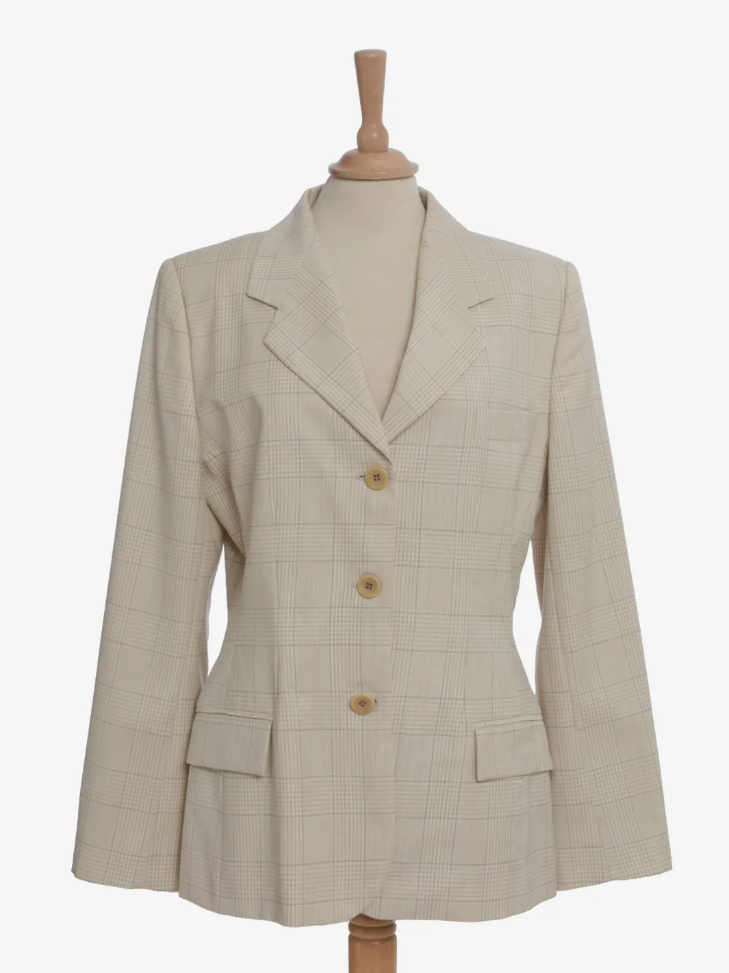 Antonio Fusco Ivory Chck Blazer