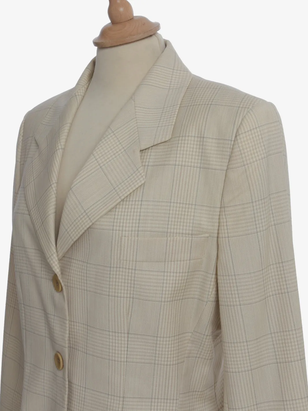 Antonio Fusco Ivory Chck Blazer