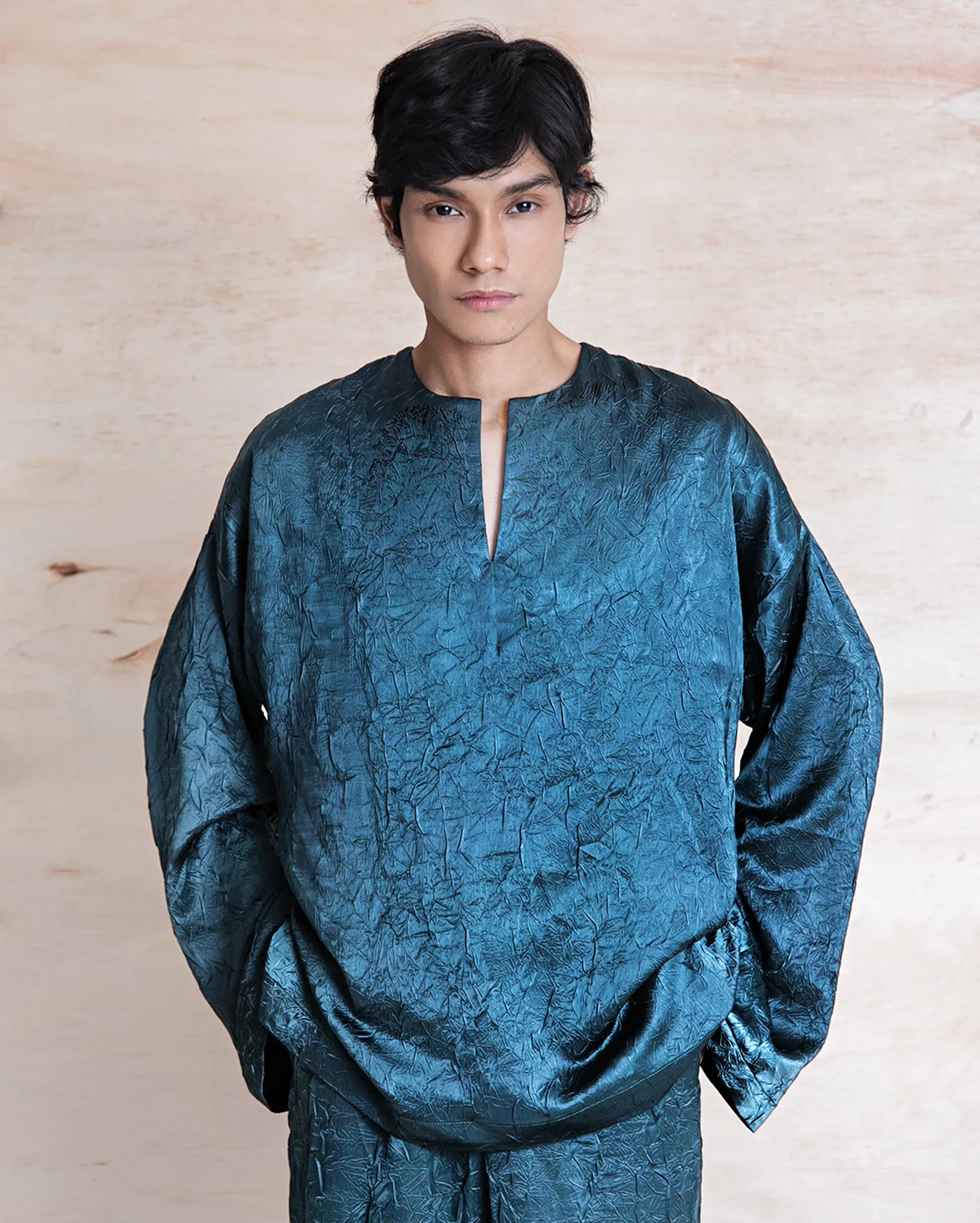 Baju Melayu Kedut (Teal)