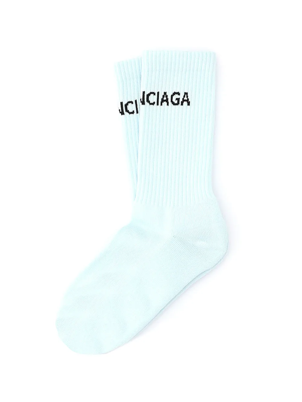 Balenciaga Logo Intarsia-Knit Tennis Socks