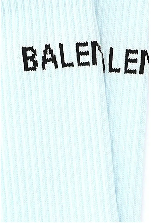 Balenciaga Logo Intarsia-Knit Tennis Socks