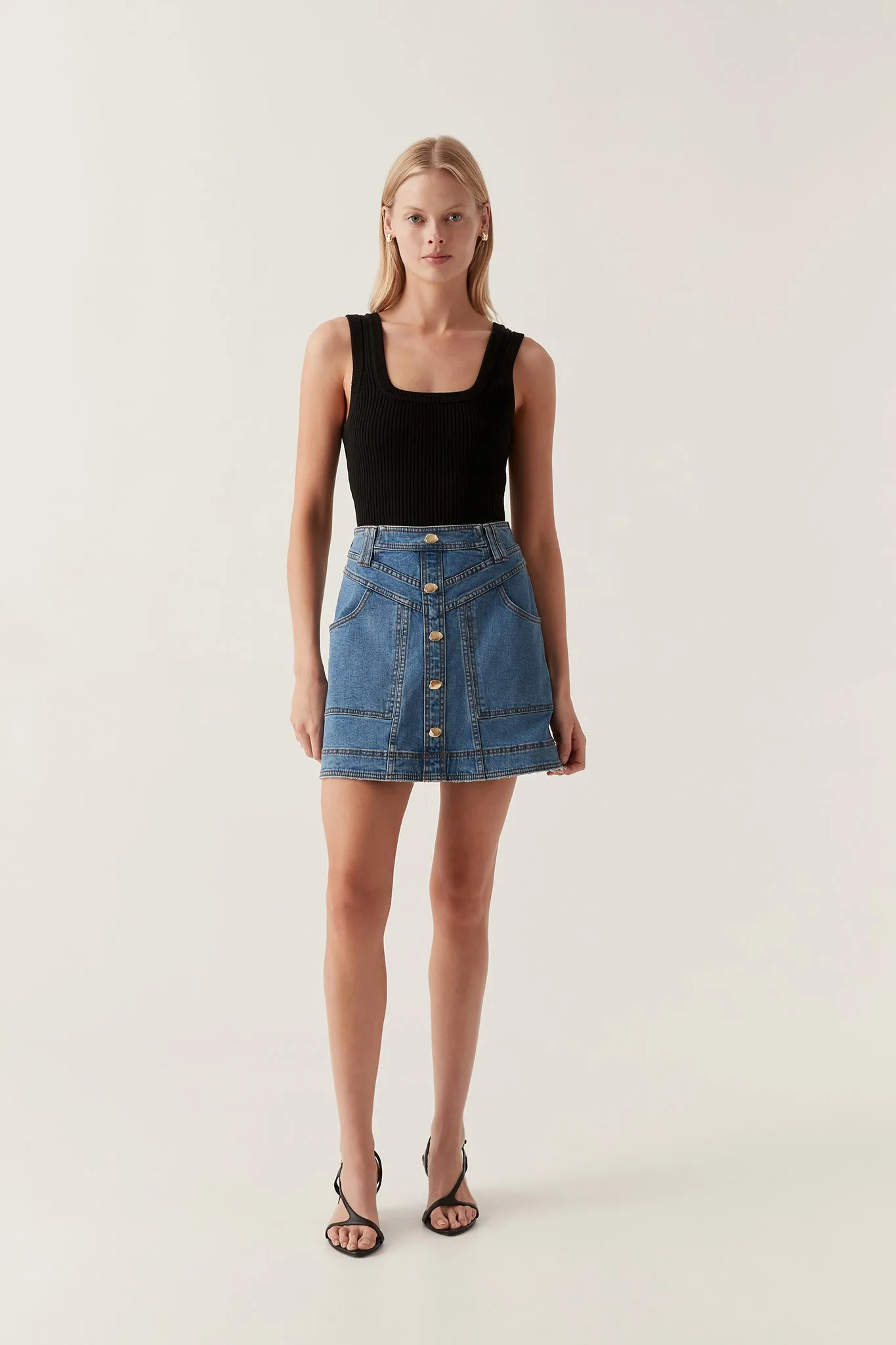 Belmond Denim Mini Skirt