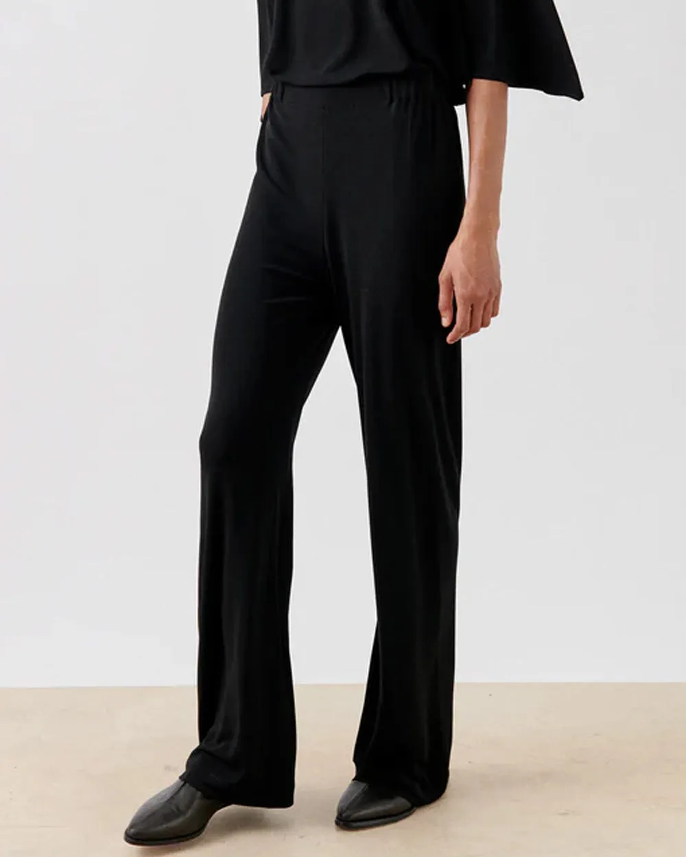 Black Matte Jersey Gigi Pant