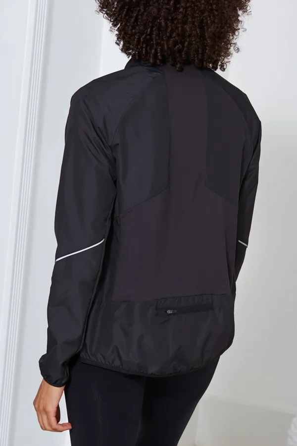 Black Motivate Activewear Zip Jacket With Pockets