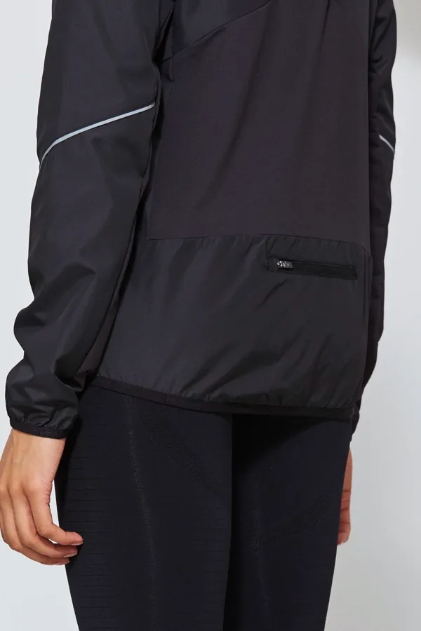 Black Motivate Activewear Zip Jacket With Pockets