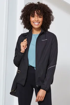 Black Motivate Activewear Zip Jacket With Pockets