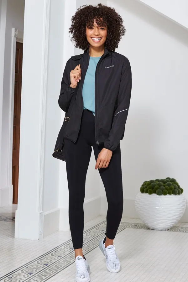 Black Motivate Activewear Zip Jacket With Pockets