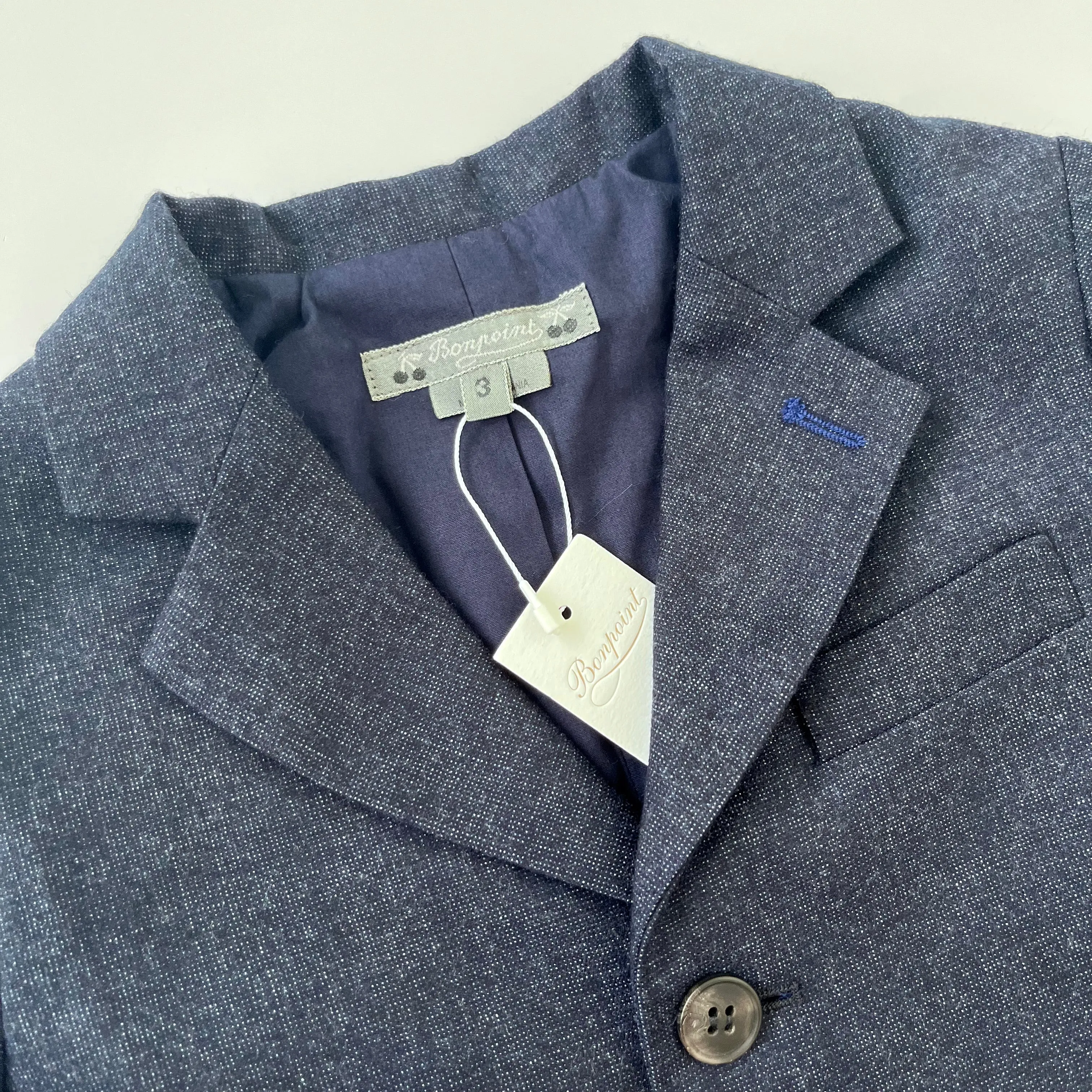 Bonpoint Navy Wool Blazer: 3 Years (Brand New)