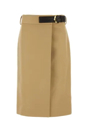 Bottega Veneta Beige Cotton Skirt