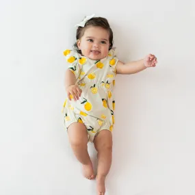 Bubble Romper in Lemon