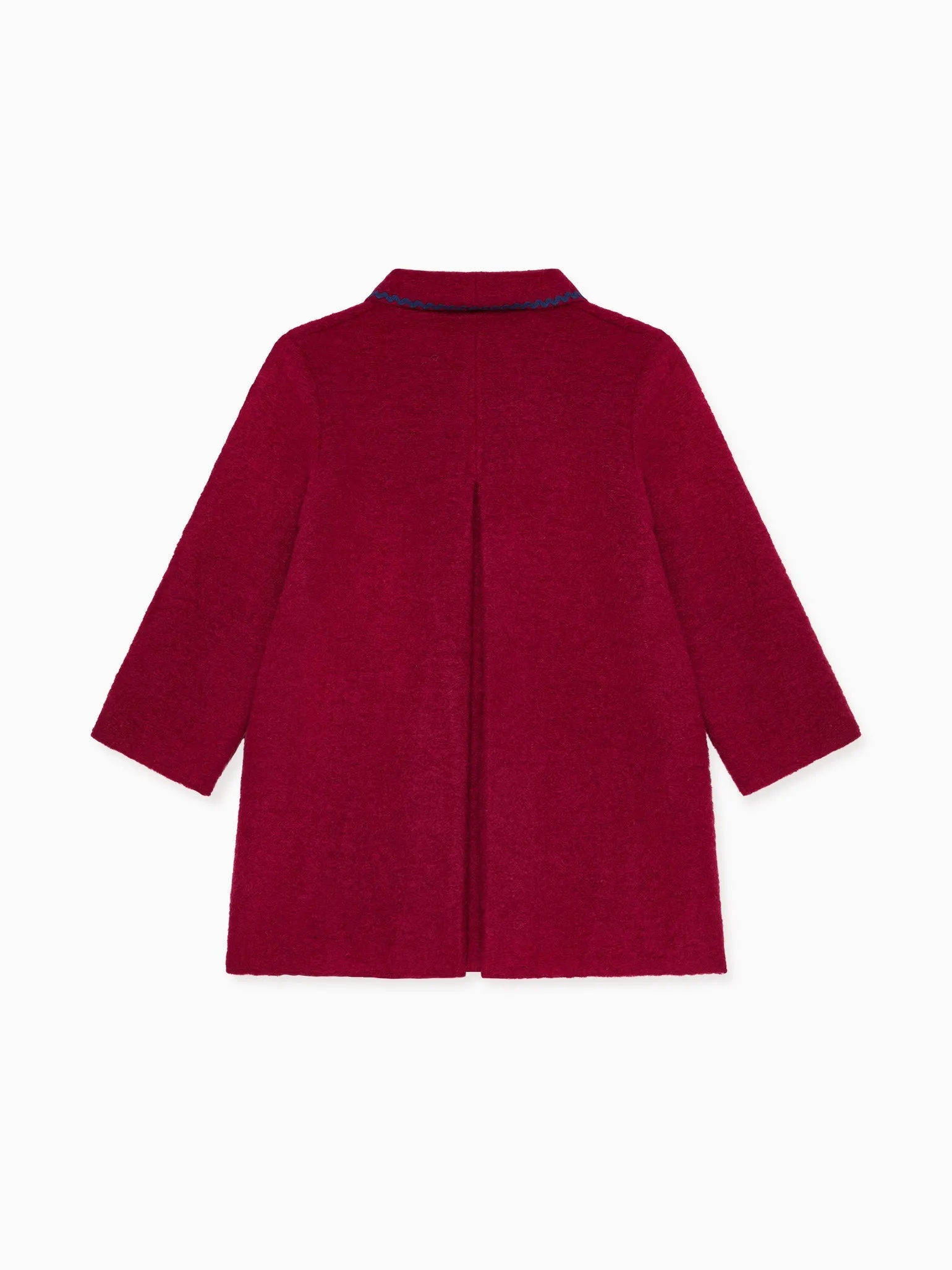 Burgundy Henrietta Girl Coat