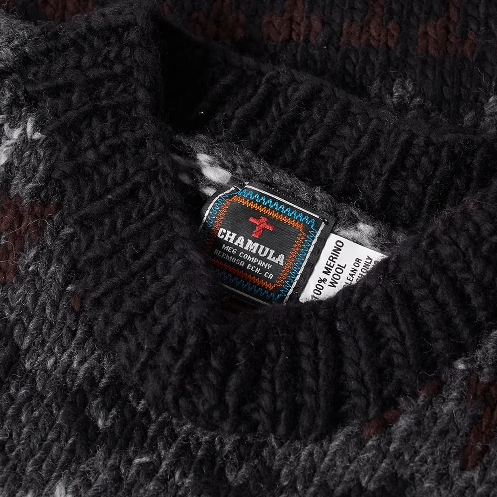 Chamula Fair Isle Pullover KnitBlack