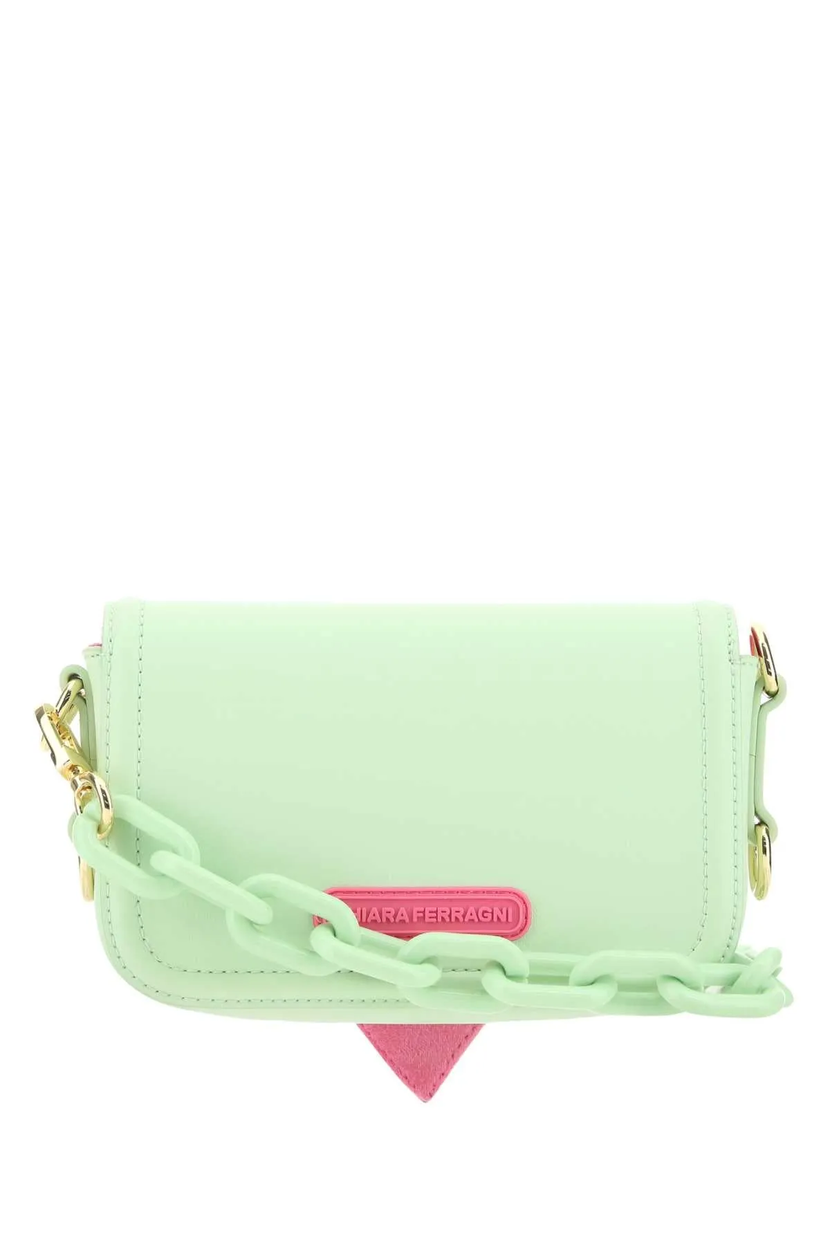 Chiara Ferragni Logo Embossed Chain-Linked Crossbody Bag