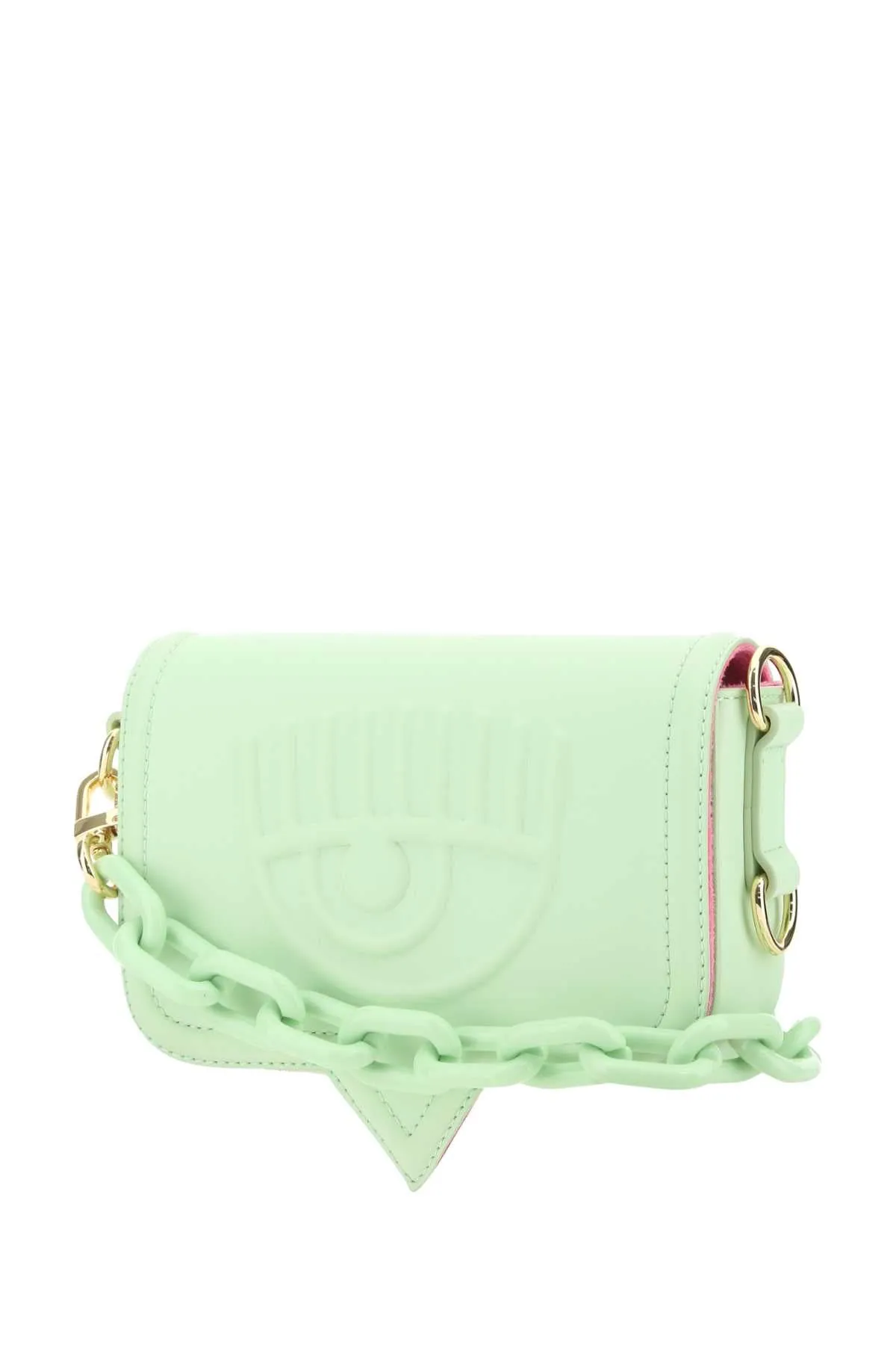 Chiara Ferragni Logo Embossed Chain-Linked Crossbody Bag