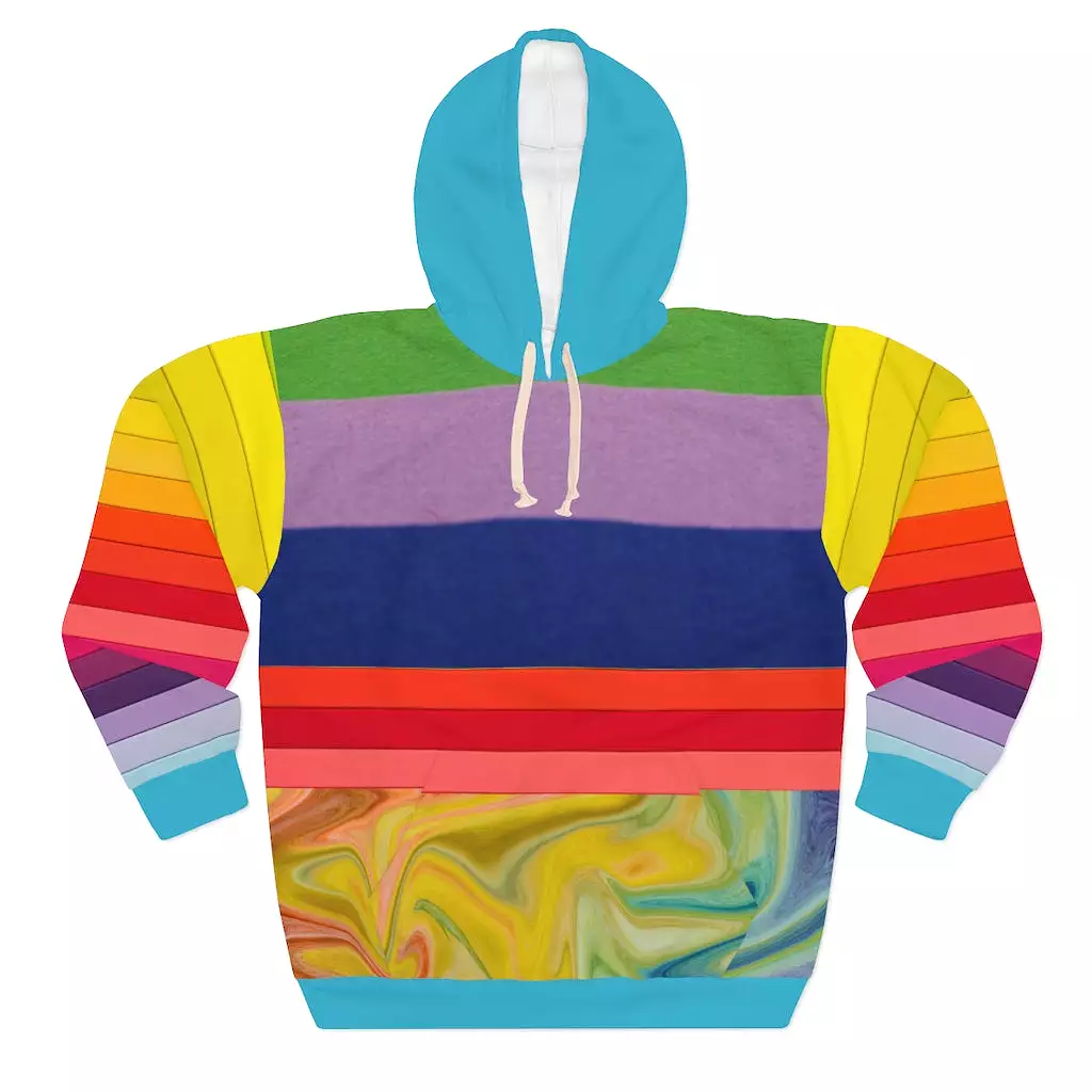 Color Me Rainbow Unisex Pullover Hoodie