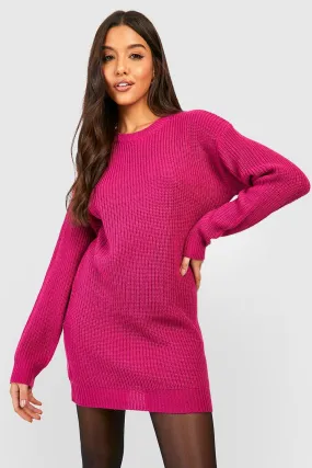 Crew Neck Sweater Dress