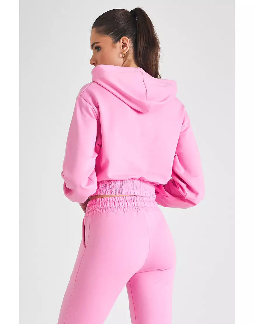 Cropped Elastic Waist Hoodies (Minor Defect)