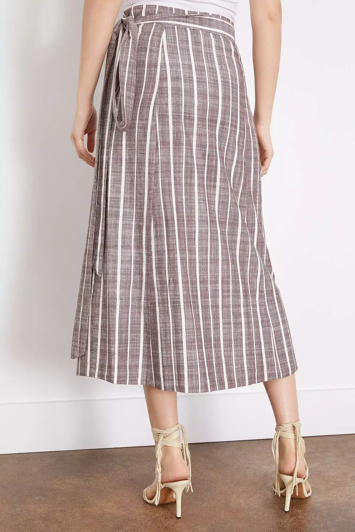 De Vera Wrap Skirt in Kesh Stripe