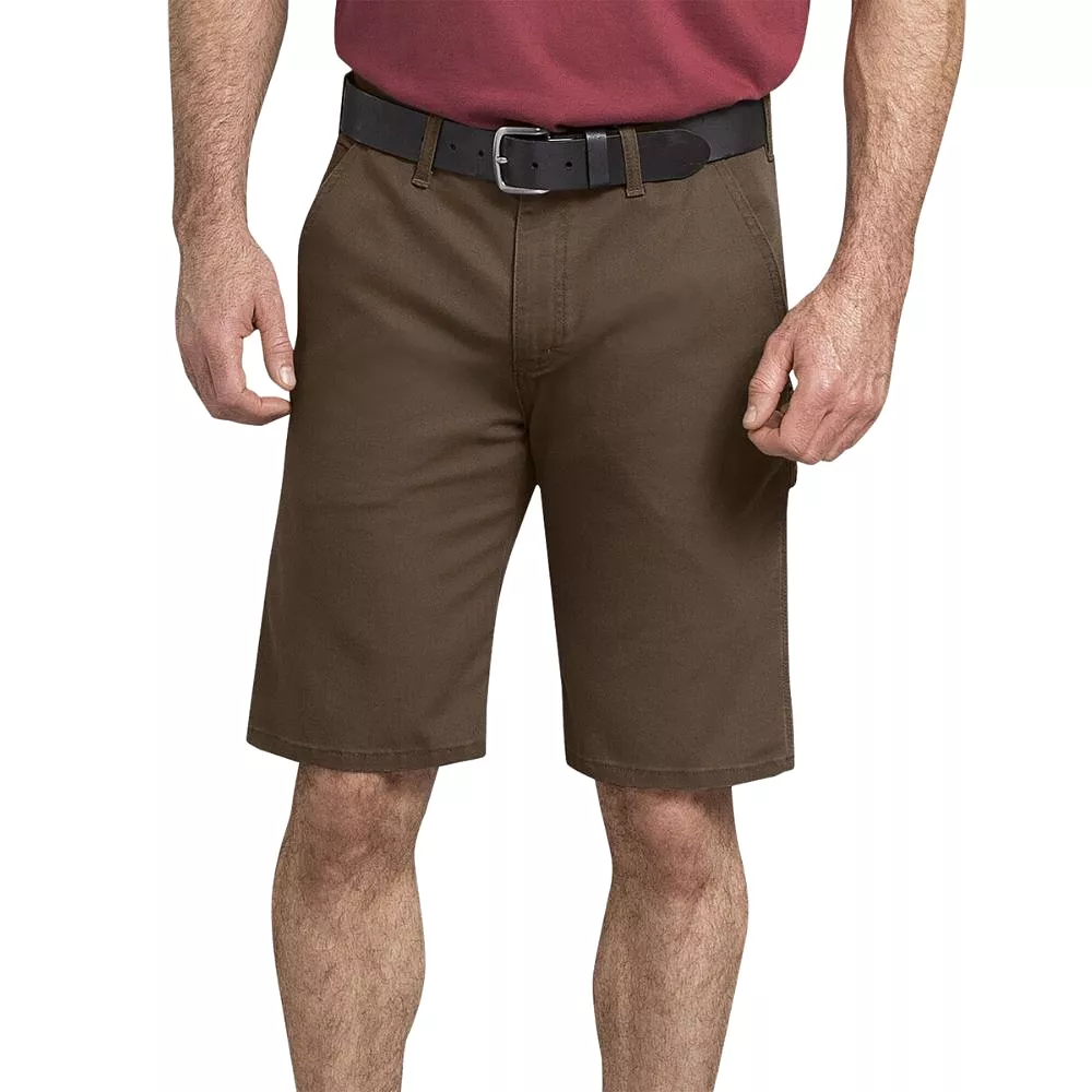 Dickies 11 Tough Max Men's Duck Carpenter Work Shorts DX802 - Brown