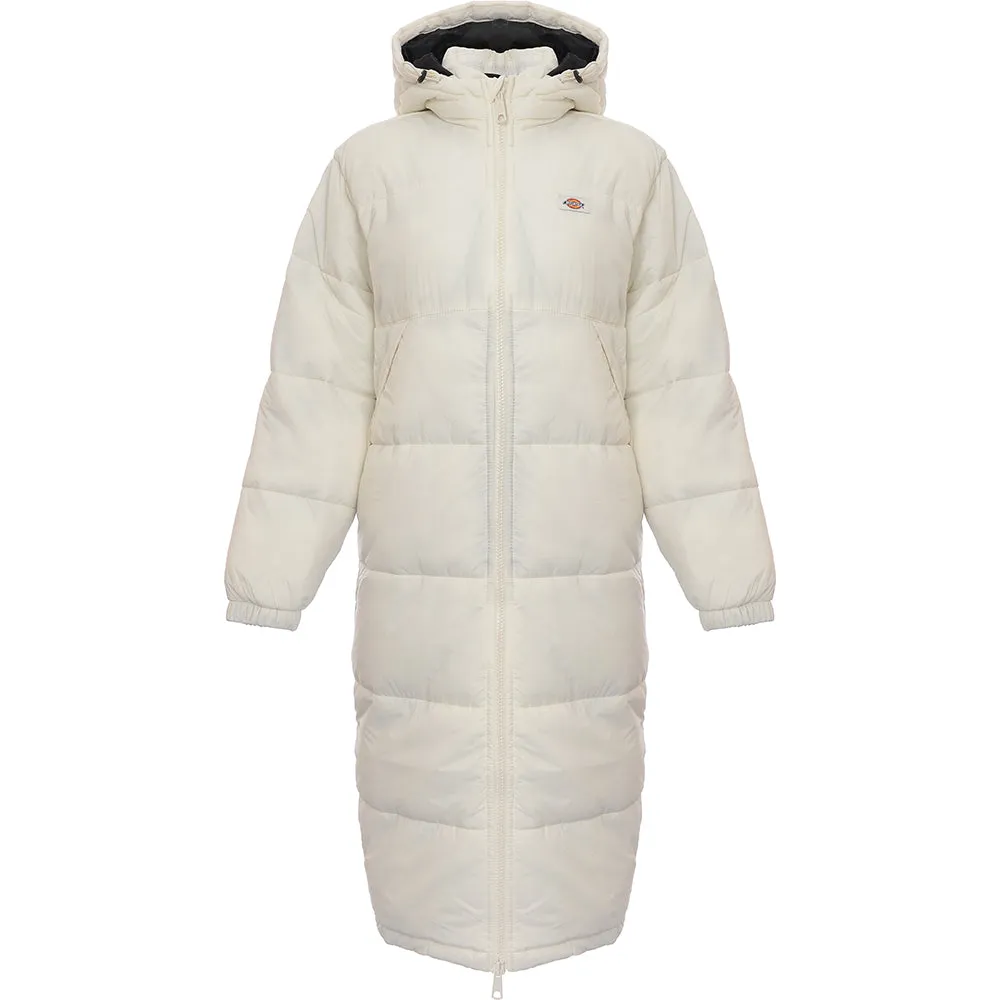 Dickies Women's Cream New Atlanta Long Puffer Coat