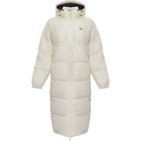 Dickies Women's Cream New Atlanta Long Puffer Coat