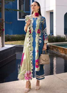 Elaf Luxury Printed Lawn 3 Piece Unstitched Suit EF24P EOP-08B WHIMSY TOSCANA