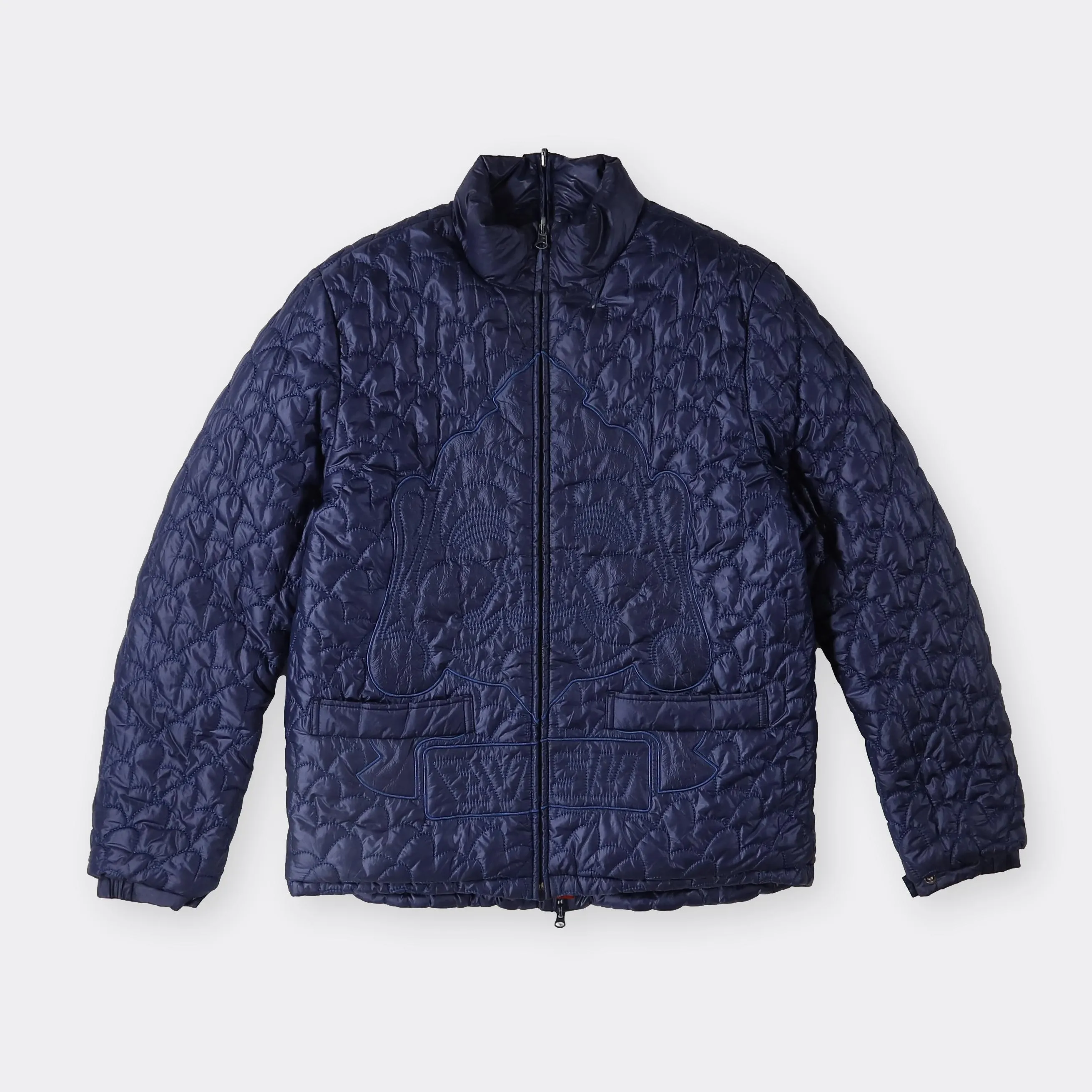 Evisu Vintage Reversible Puffer Coat - Medium