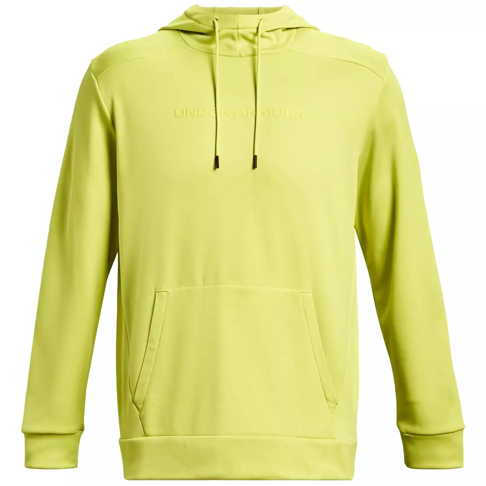 Fleece Graphic Hoodie Lime Yellow - AW23