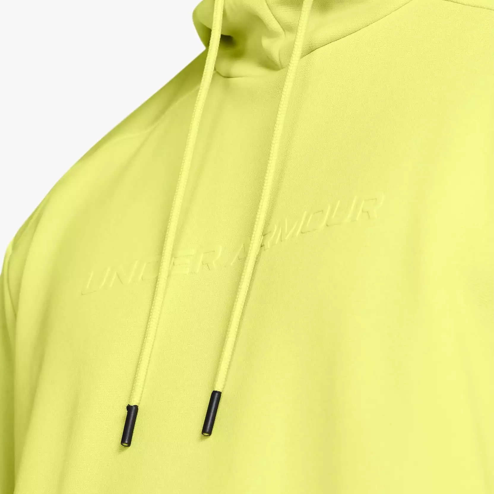 Fleece Graphic Hoodie Lime Yellow - AW23