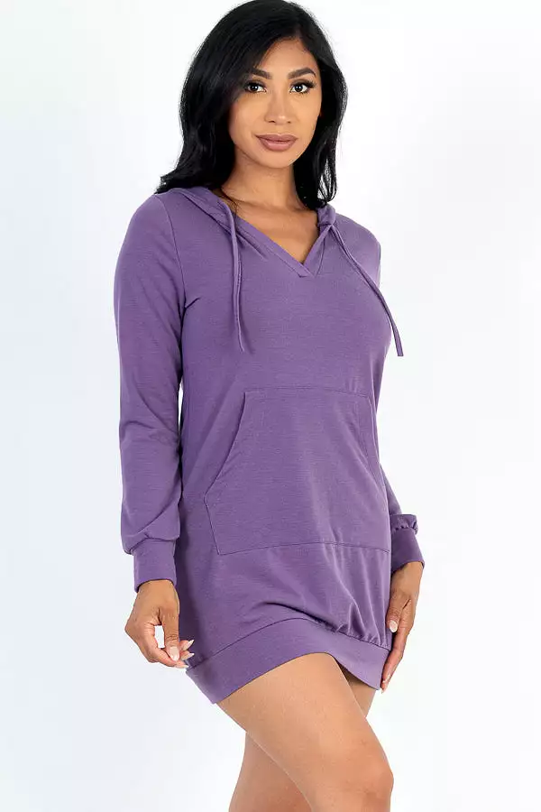 French Terry Hoodie Dress