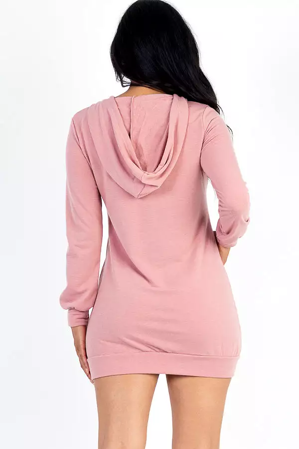 French Terry Hoodie Dress