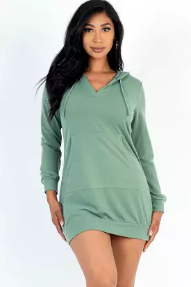 French Terry Hoodie Dress