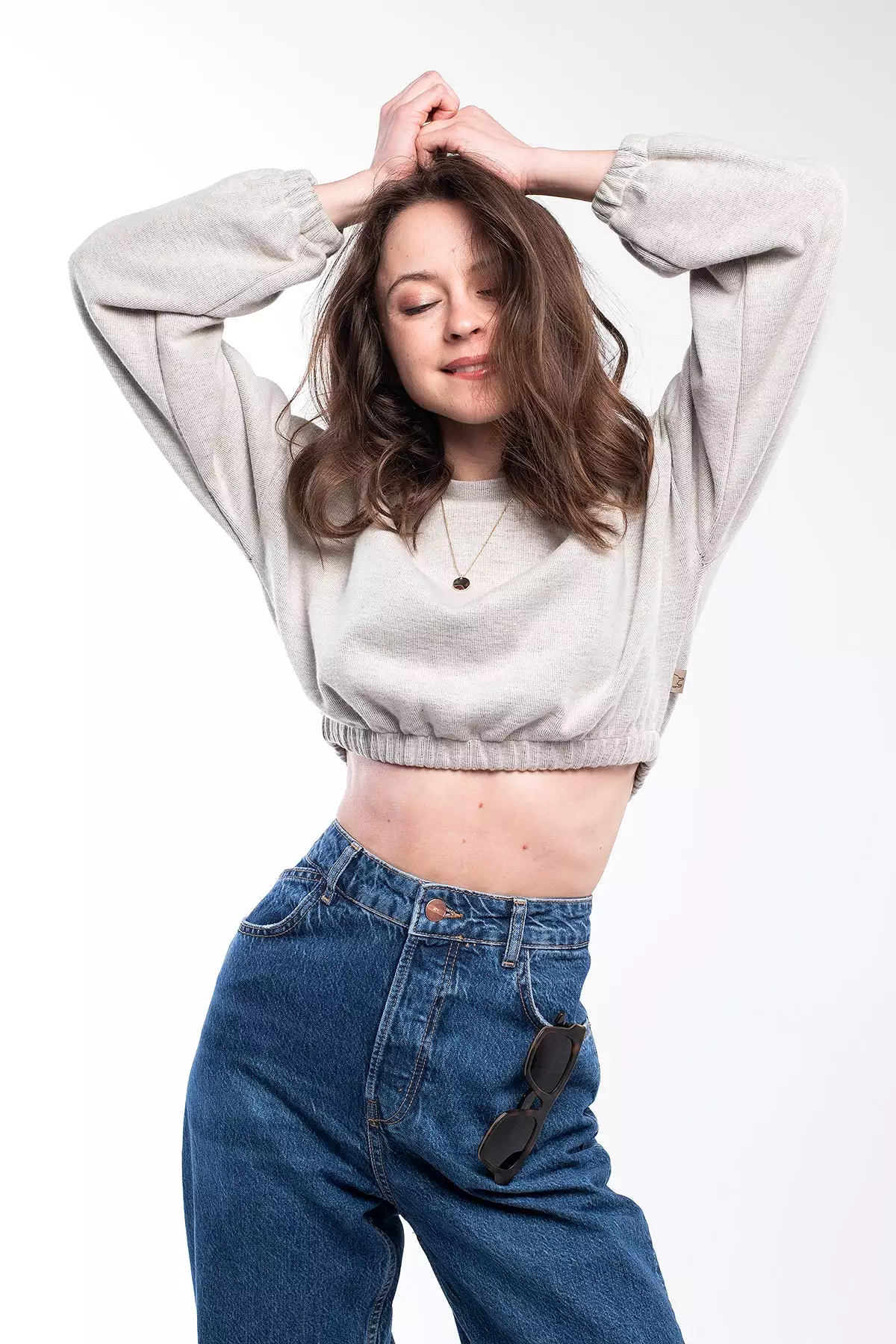 Fresh Crop Top Sweatshirt