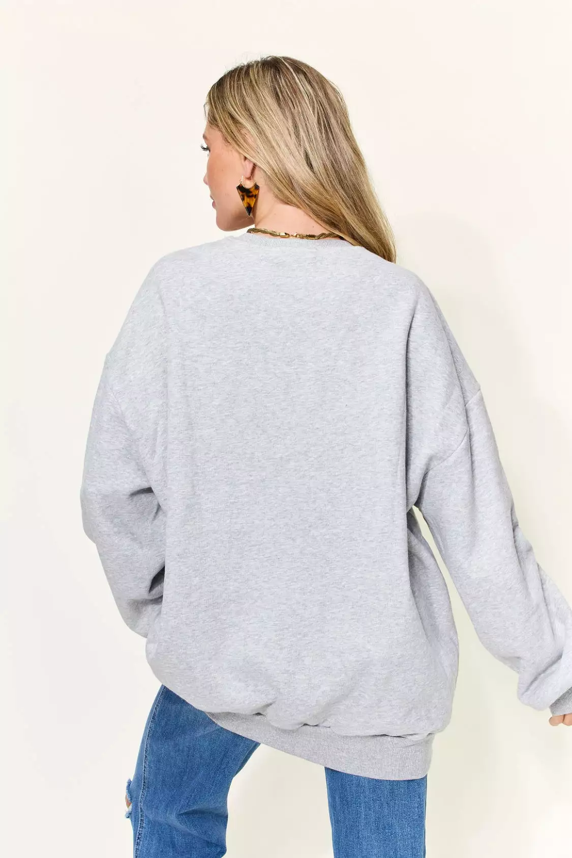 Full Size YOU ARE ENOUGH Drop Shoulder Oversized Sweatshirt