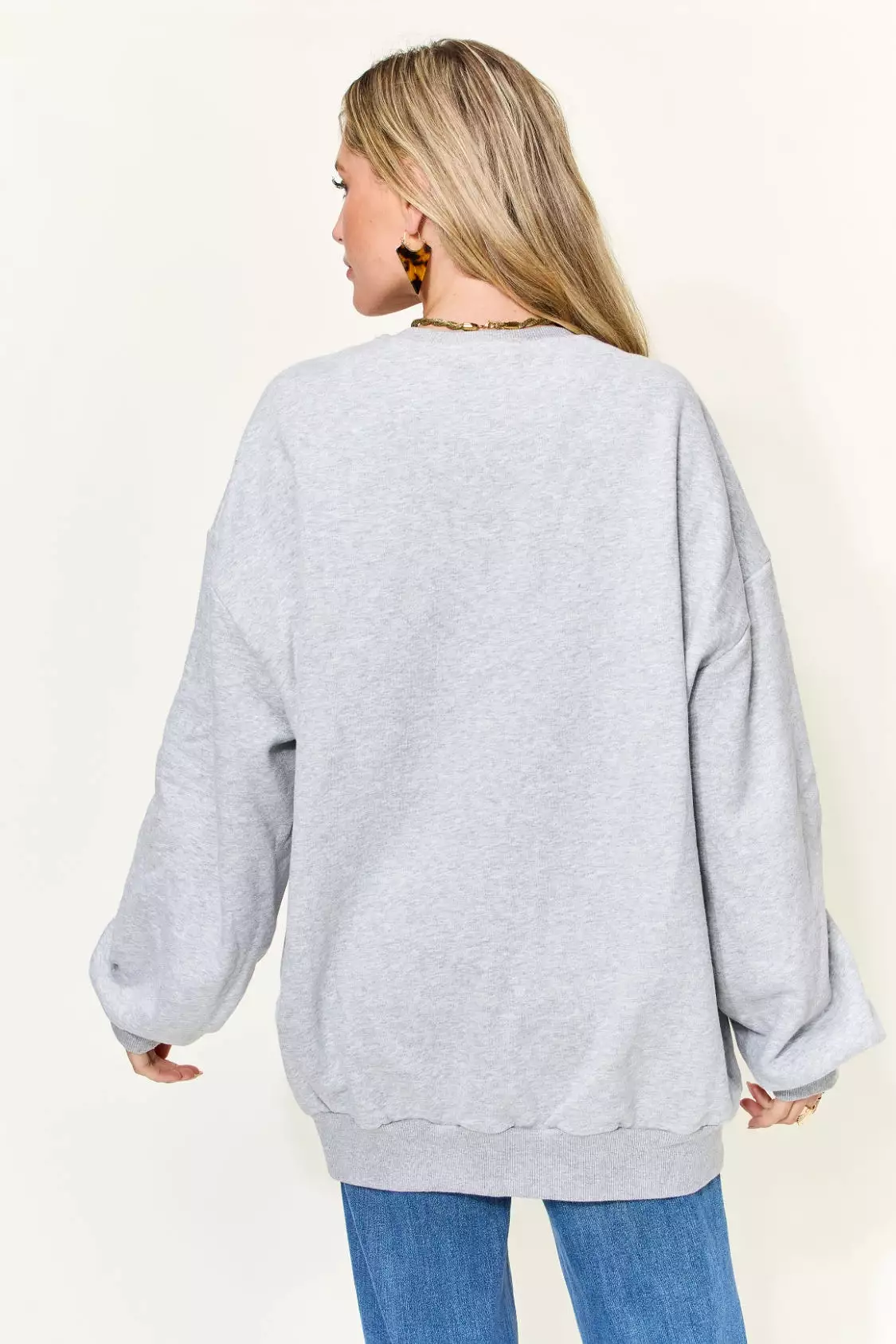 Full Size YOU ARE ENOUGH Drop Shoulder Oversized Sweatshirt