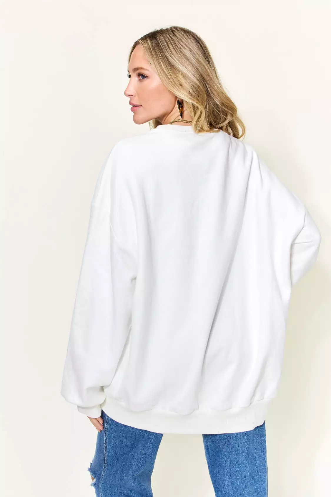 Full Size YOU ARE ENOUGH Drop Shoulder Oversized Sweatshirt